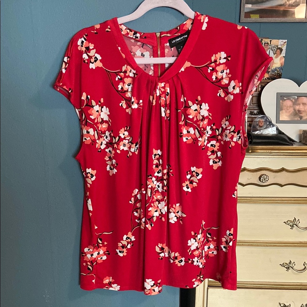 Floral Red Top by Apt. 9